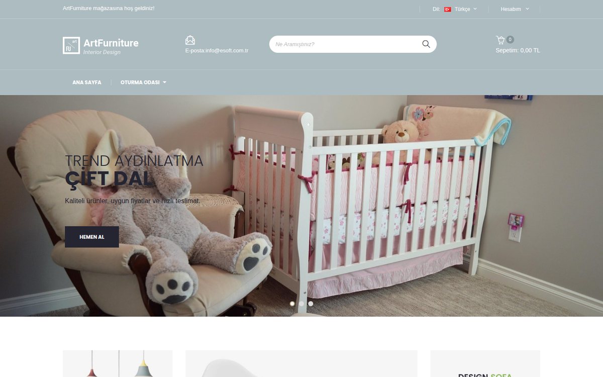 Artfurniture - OpenCart Mobilya Teması
