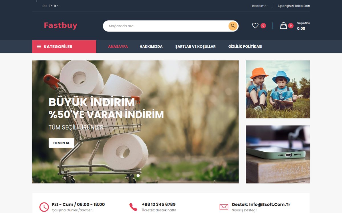 Fastbuy - OpenCart Mega Mağaza Teması