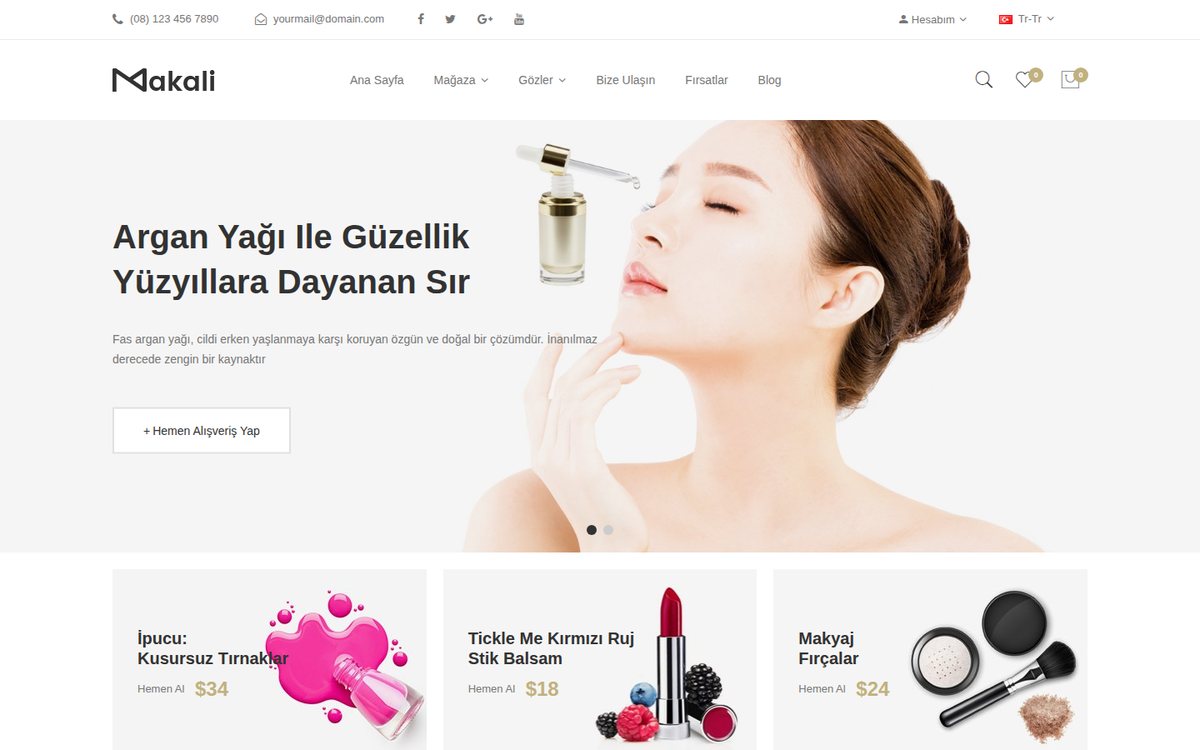 Makali - OpenCart Kozmetik Teması