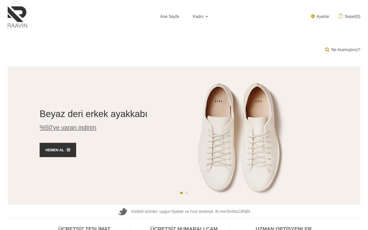 Raavin - OpenCart Ayakkabı Teması