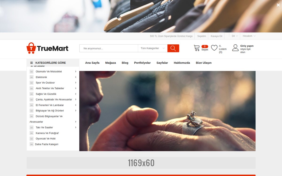 Truemart - OpenCart Mega Mağaza Teması